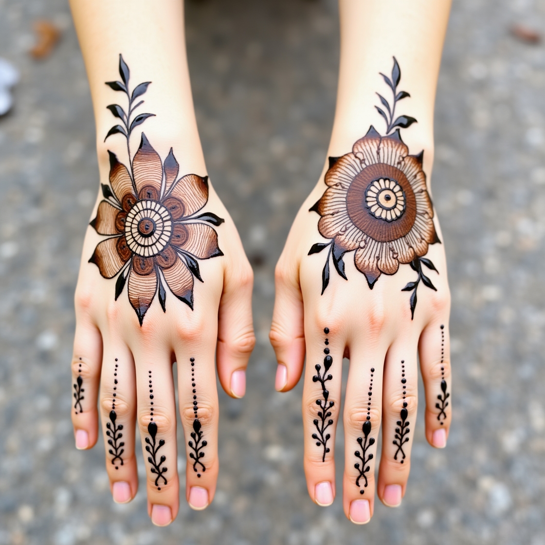 Back Hand Mehndi Design