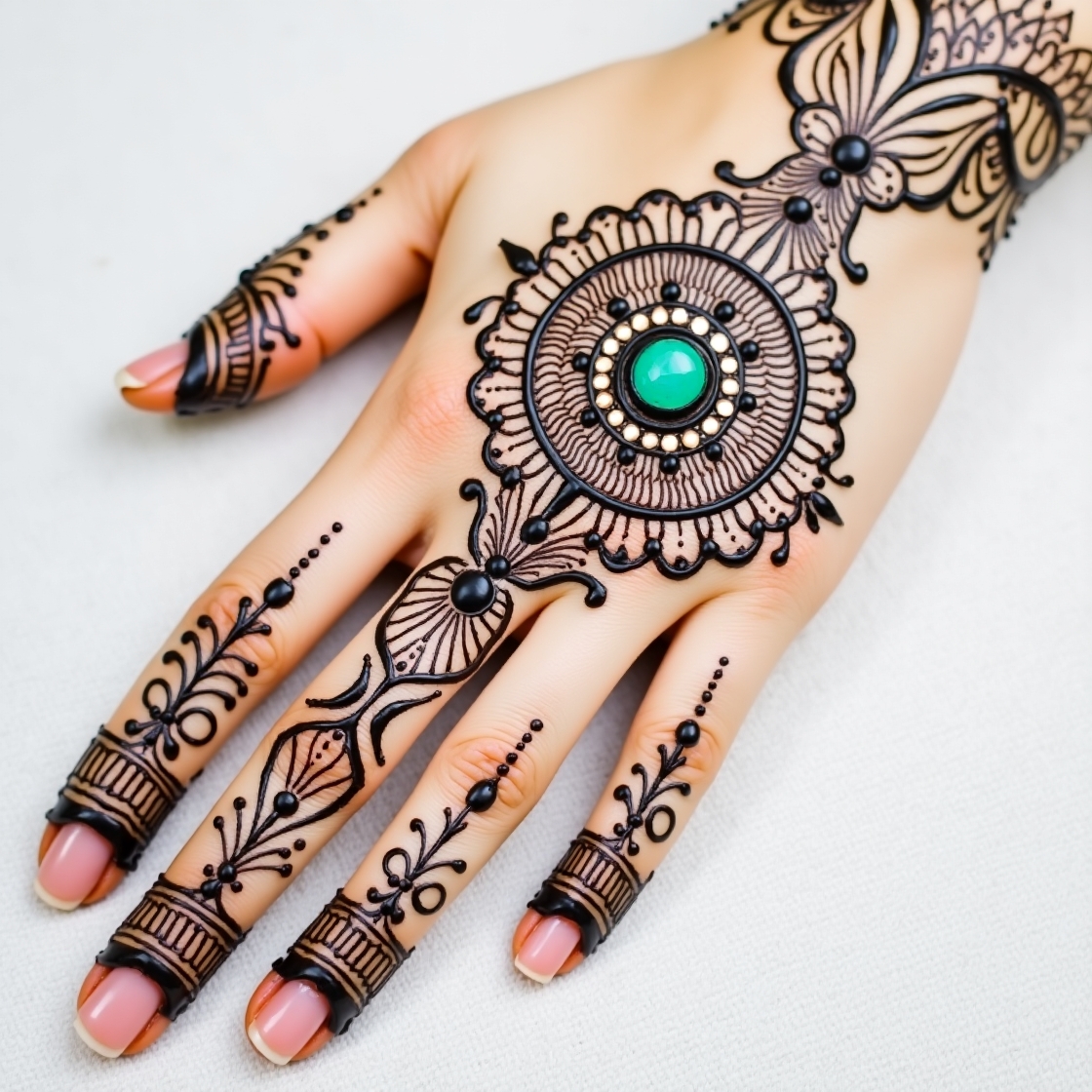 Royal Front Hand Mehndi Design